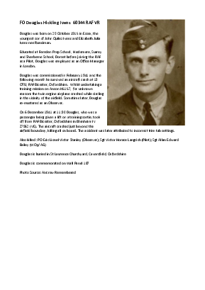 A preview of a PDF biography for Ivens, Douglas Hickling
